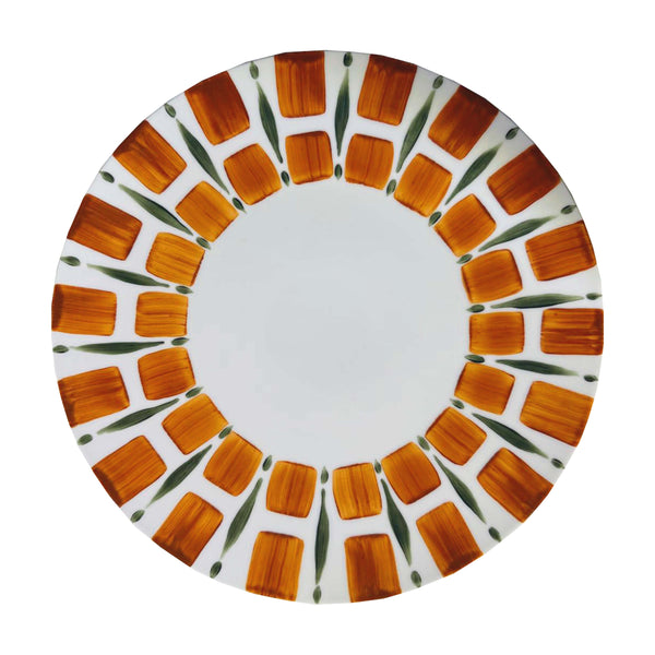 Righe Orange Dinner Plate