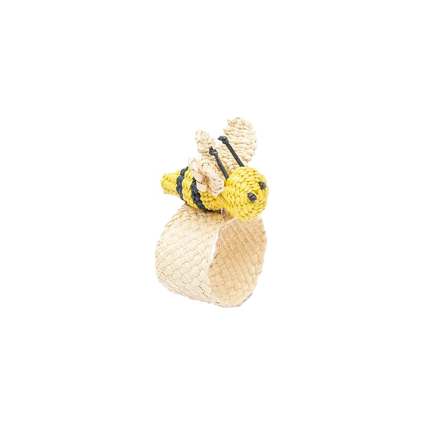 Rafia Bee Napkin Holder