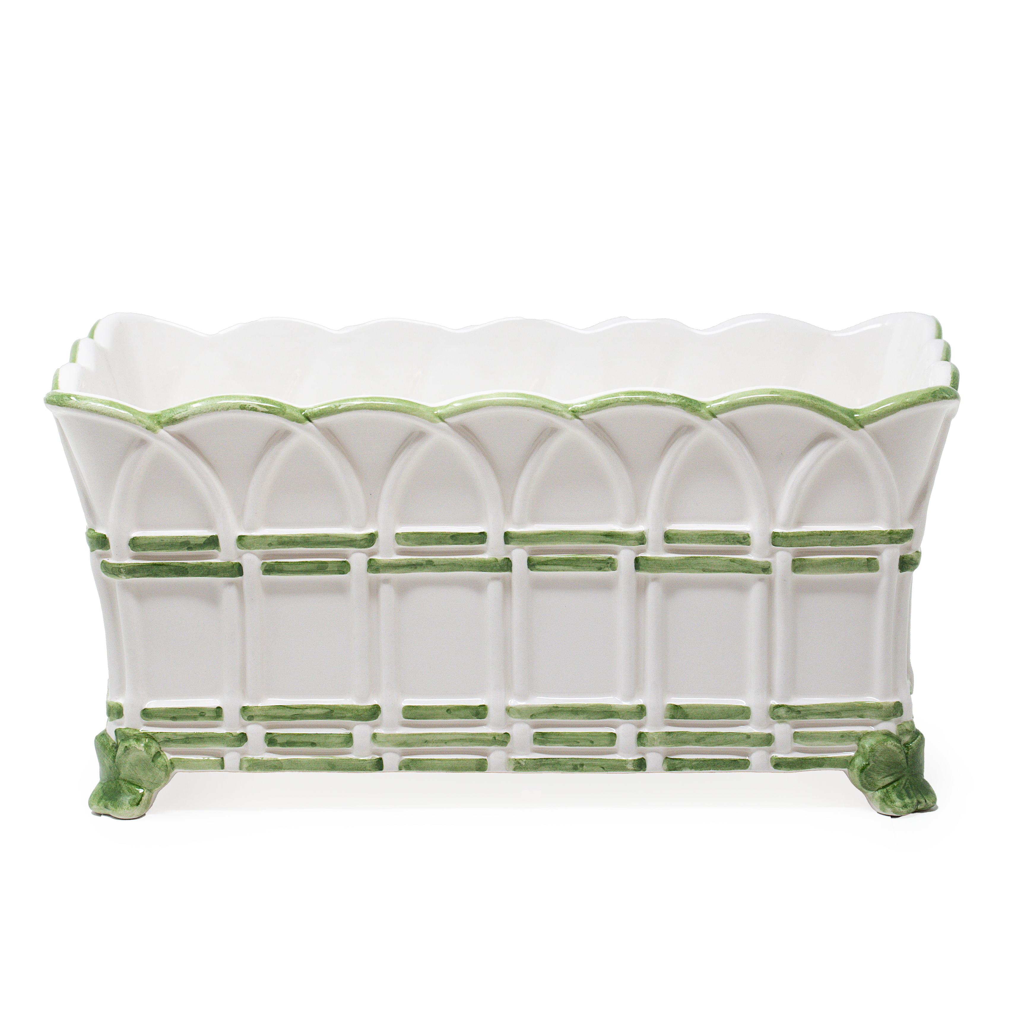 Arched Trellis Rectangular Planter