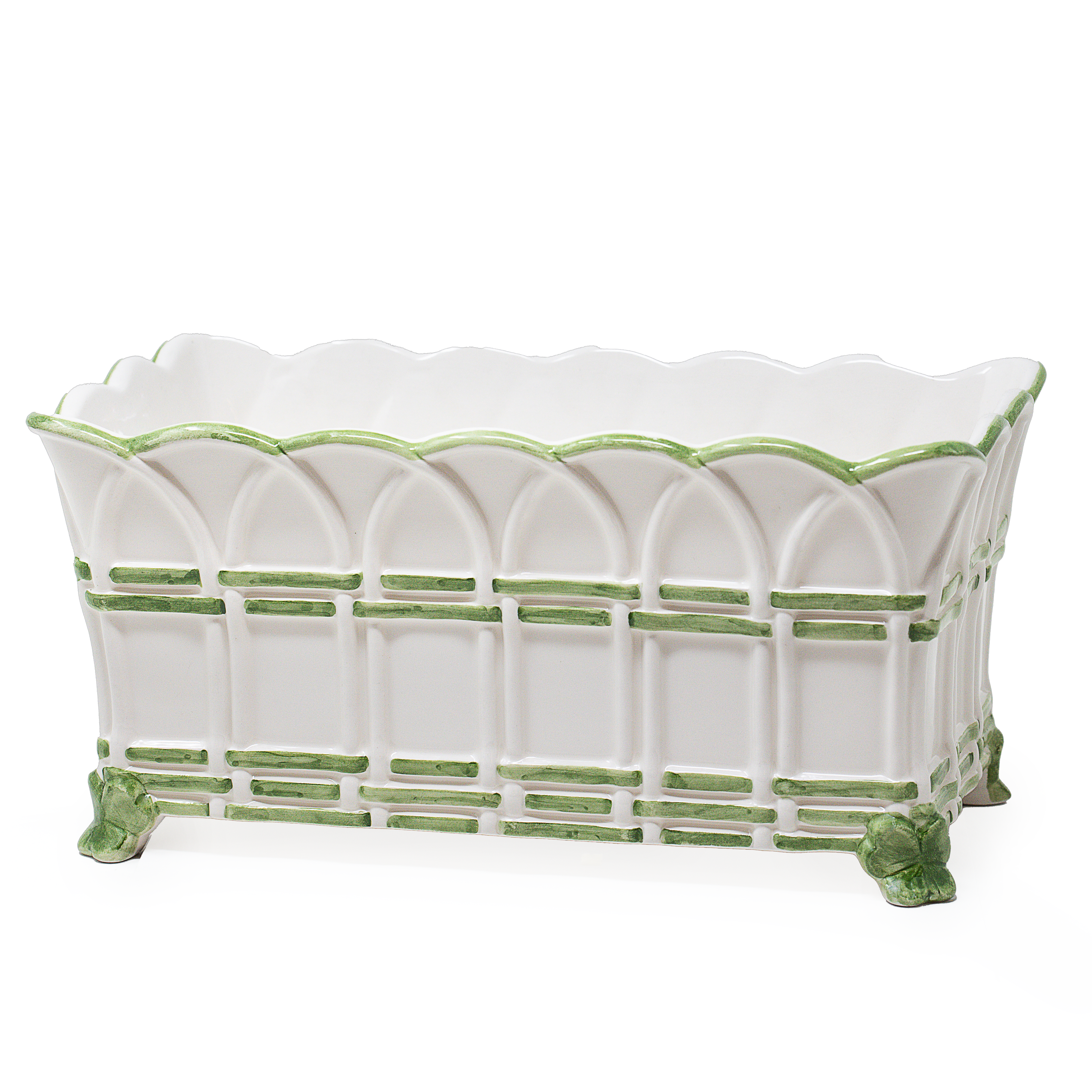 Arched Trellis Rectangular Planter