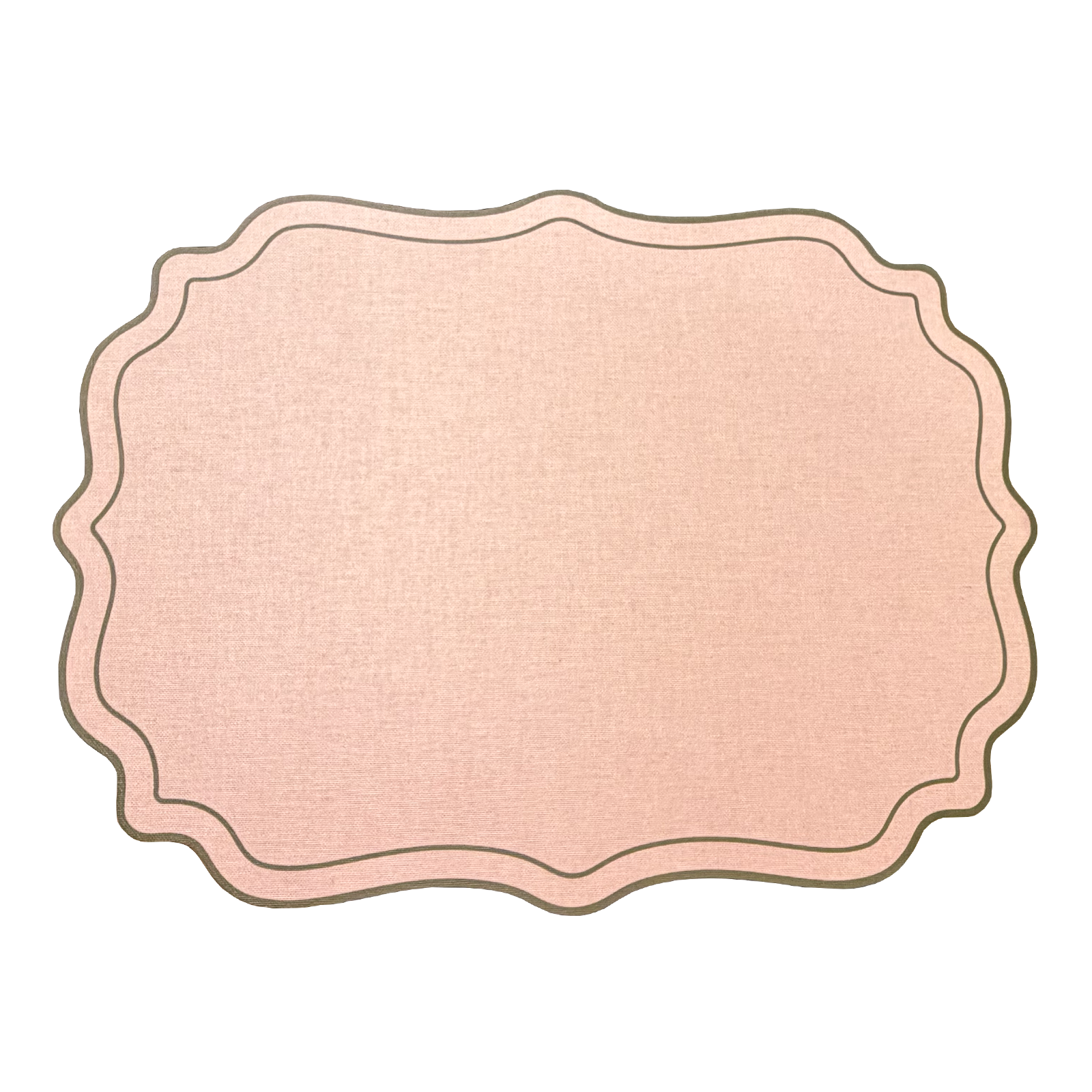 Stiff Placemat Rose & Green