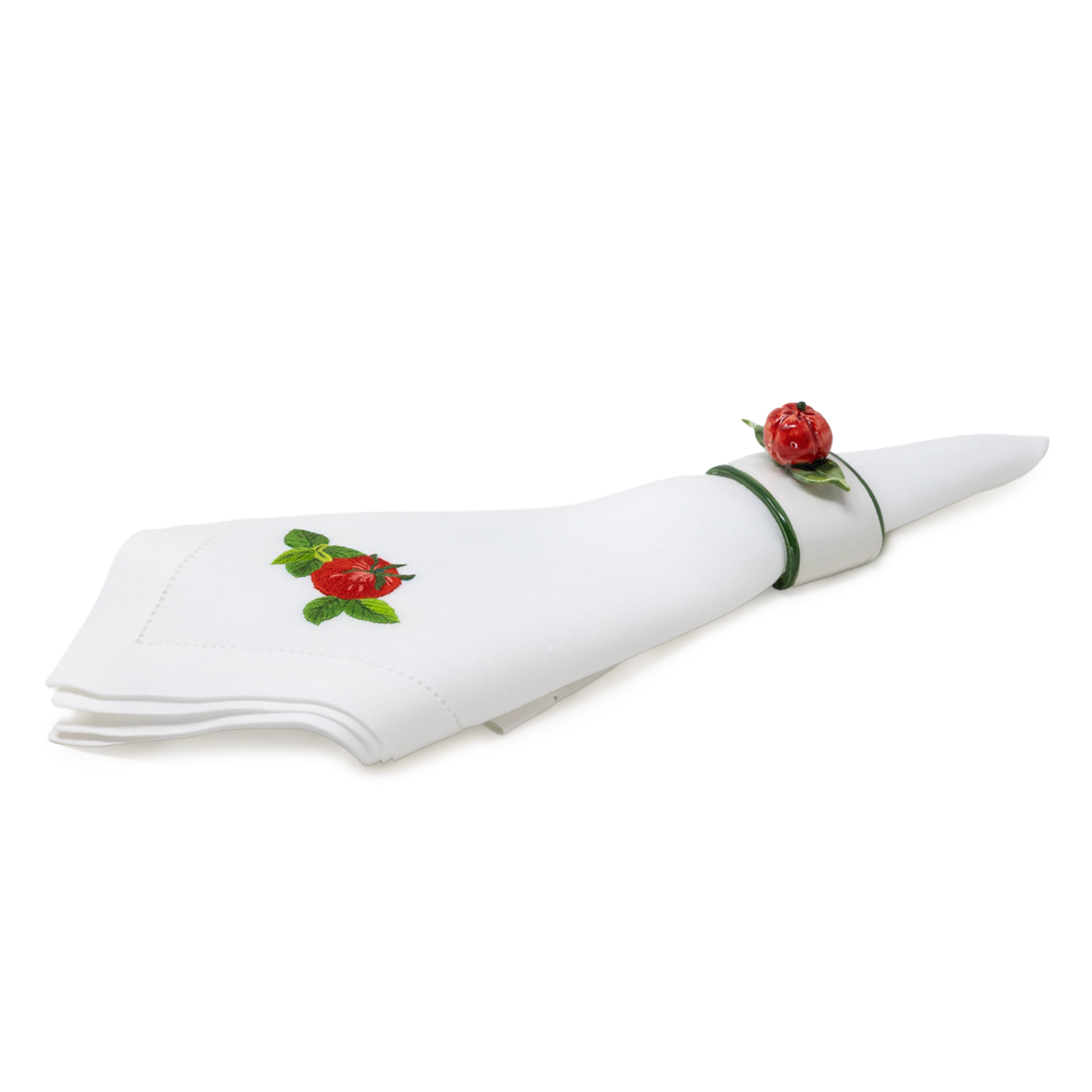 Porcelain Tomato Napkin Placeholder