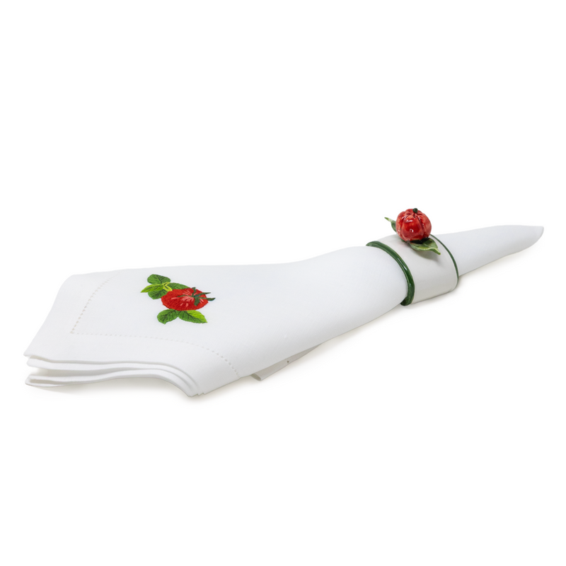 Porcelain Tomato Napkin Placeholder