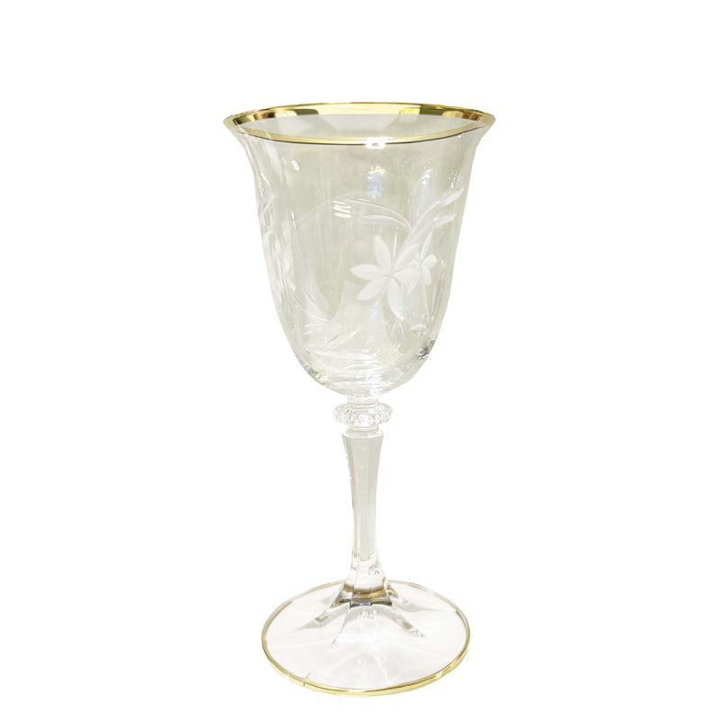 Flower Transparent Wine Glass