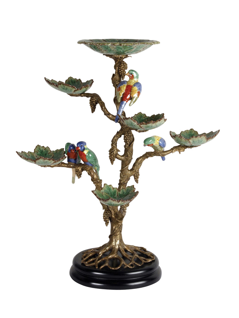 Porcelain Parrot Tree