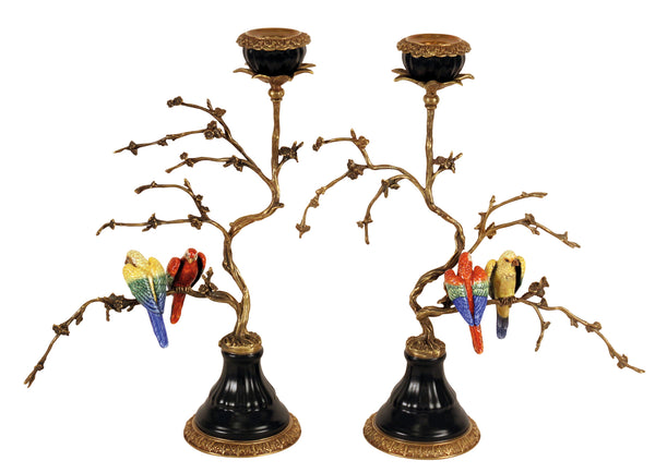 Pair of Birds Candle Holders