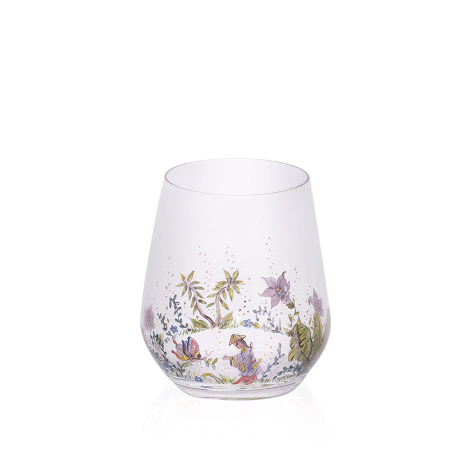 Chinoiserie Water Glass