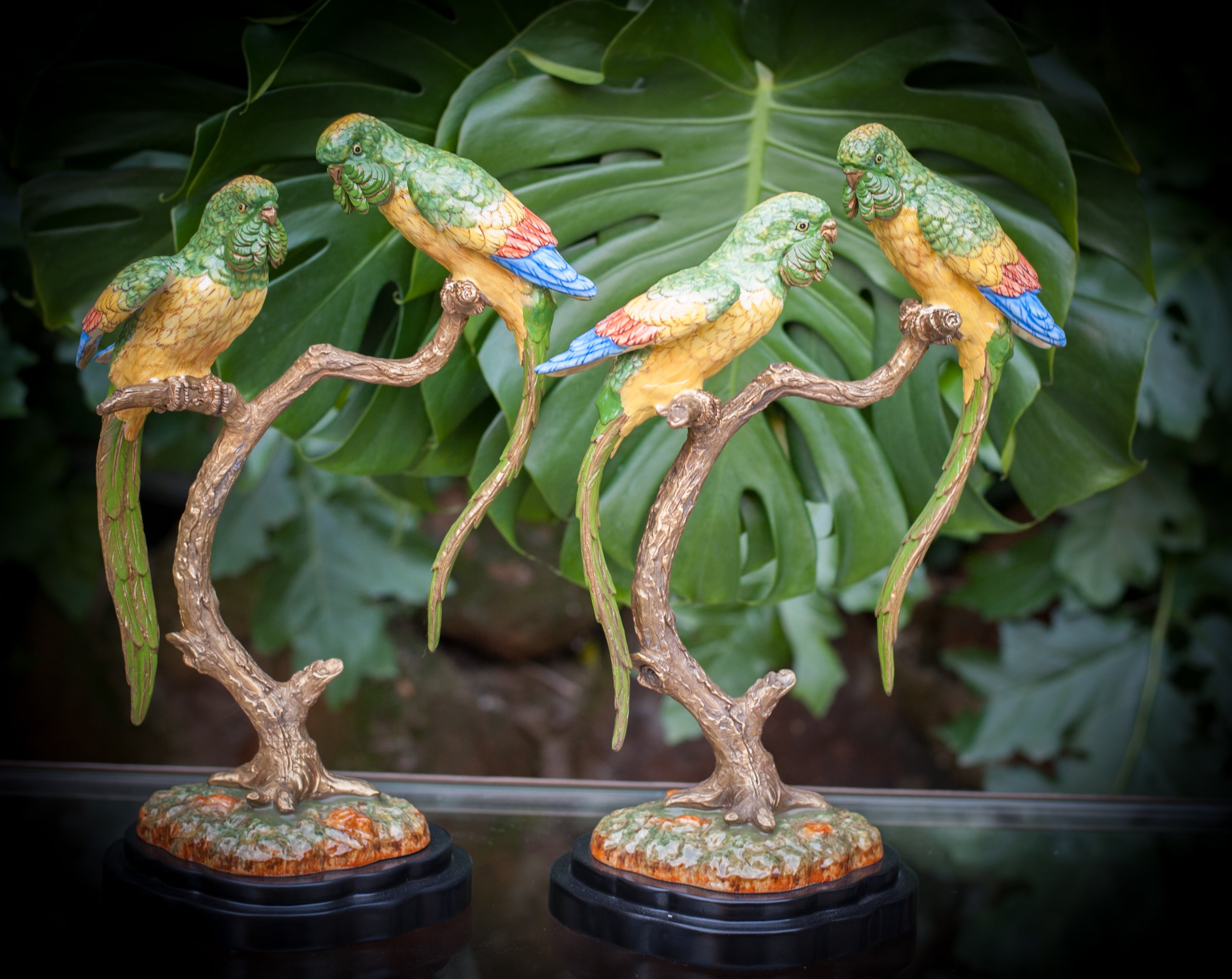 Branch with Parrots