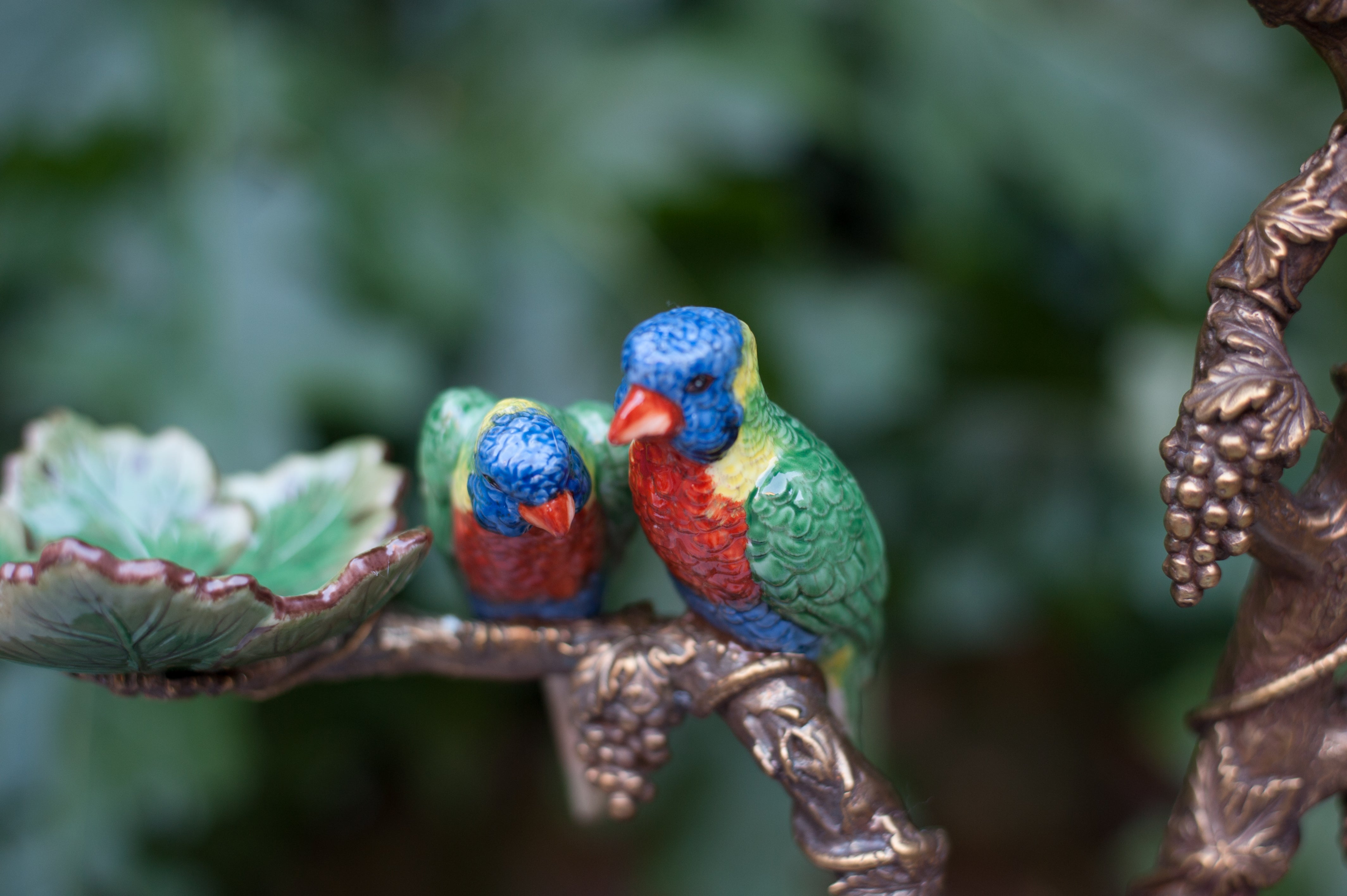 Porcelain Parrot Tree