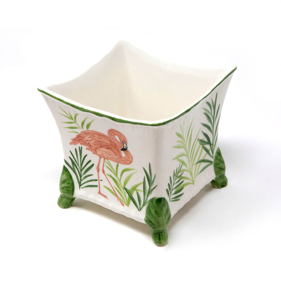 Flamingo Ceramic Planter
