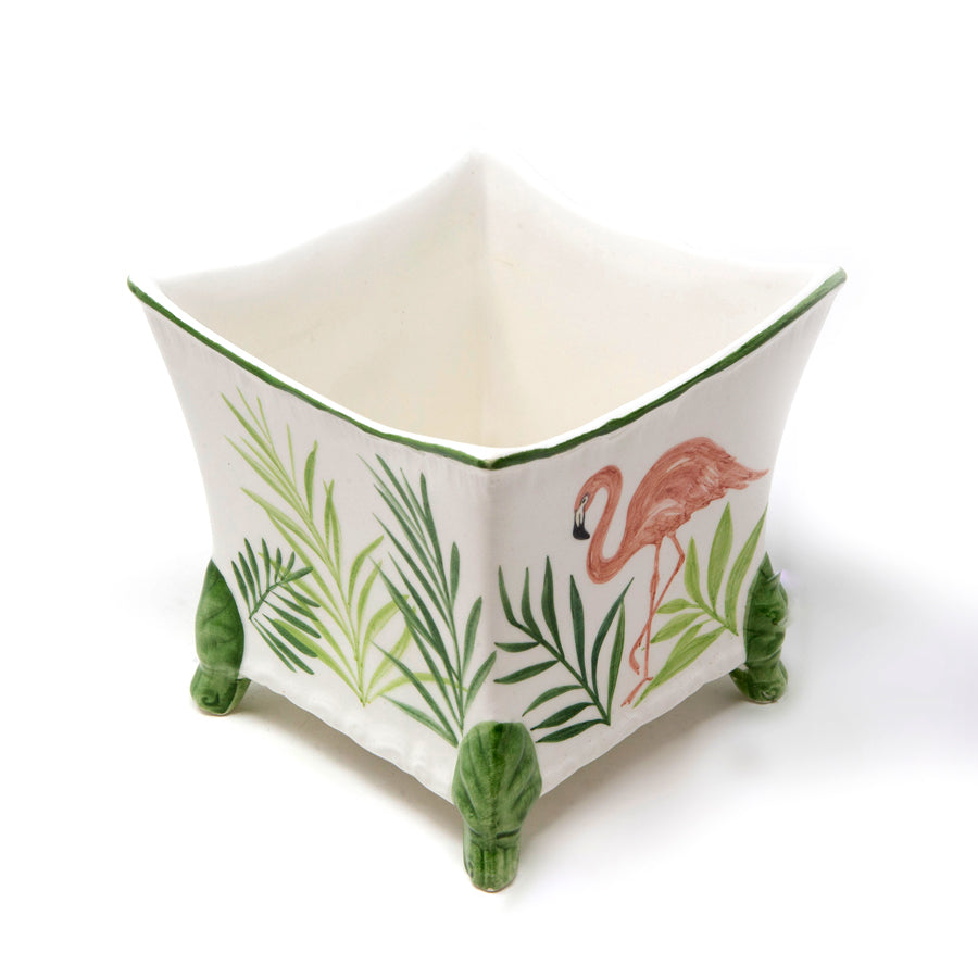 Flamingo Ceramic Planter
