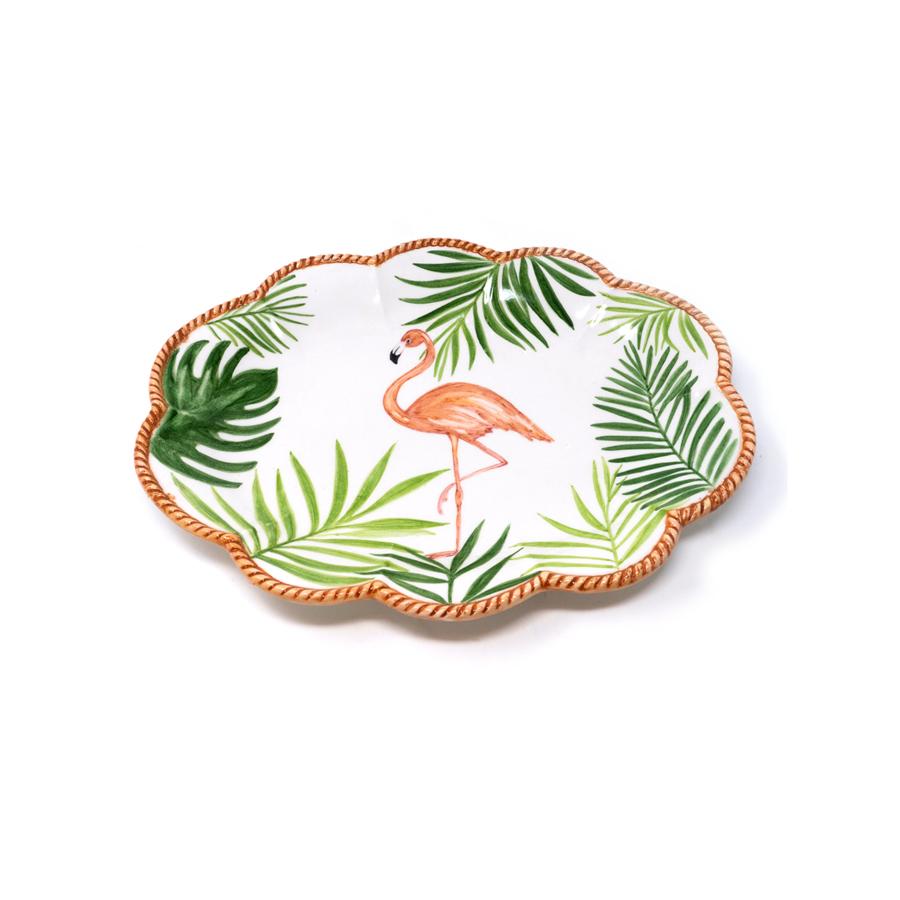 Flamingo Set-Of-Six Dessert Plates