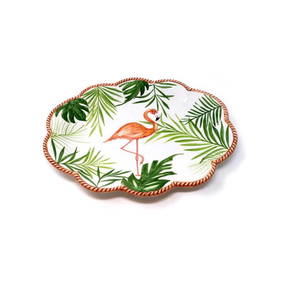 Flamingo Set-Of-Six Dessert Plates
