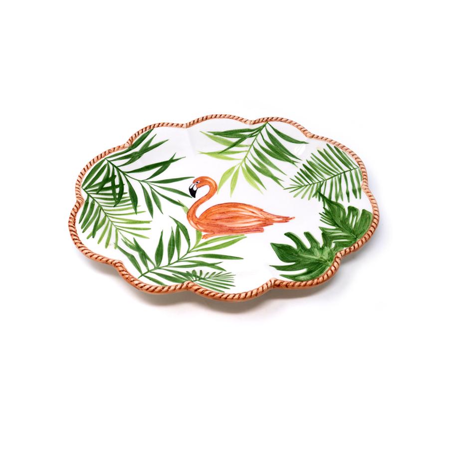 Flamingo Set-Of-Six Dessert Plates