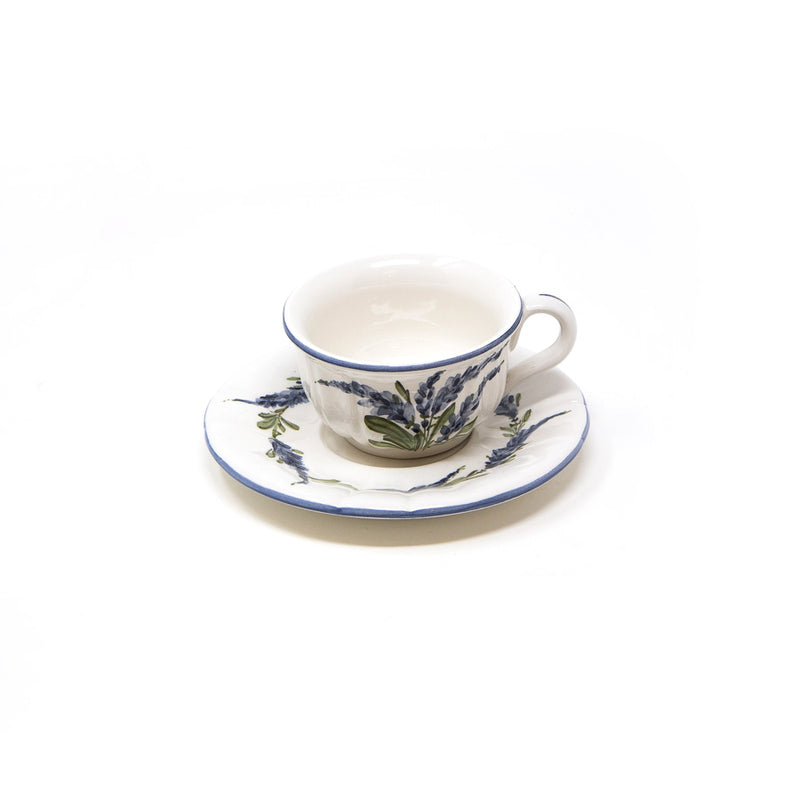 Flower Coffee Cup with Saucer