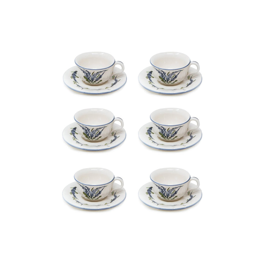 Flower Set-Of-Six Coffee Cups
