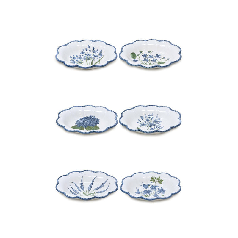 Flower Set-Of-Six Soup Plates