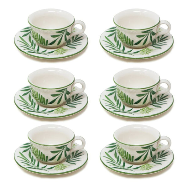 Garden Set-Of-Six Tea Cups
