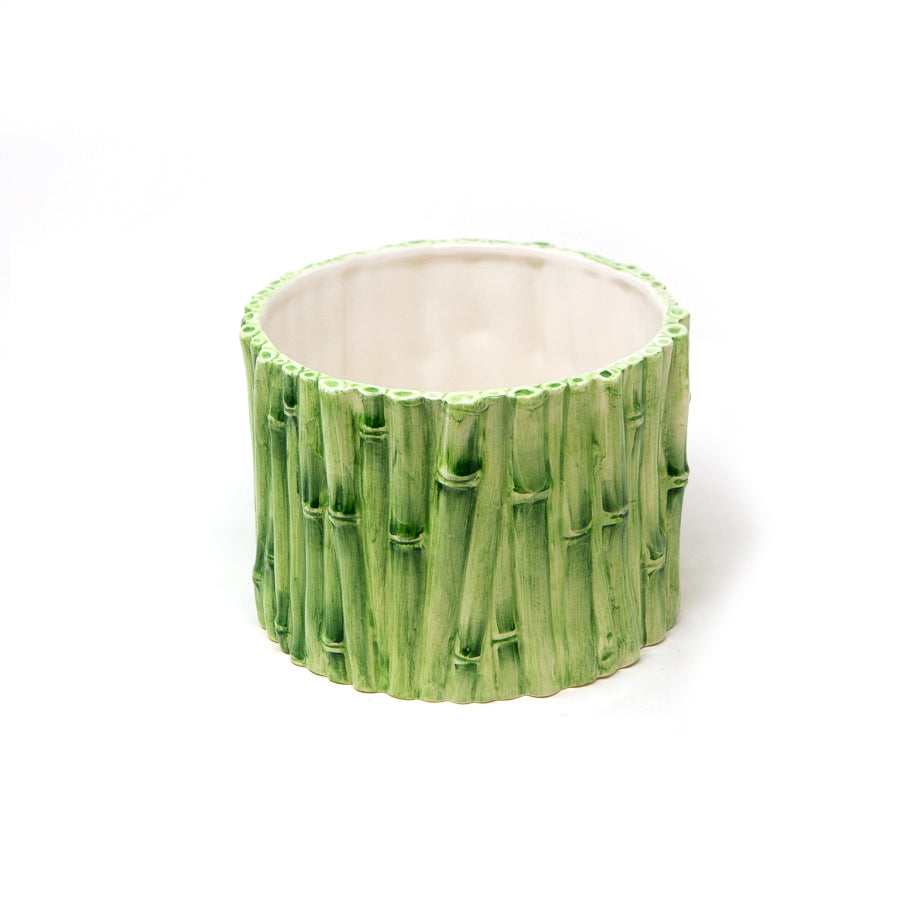 Green Bamboo Handmade Planter