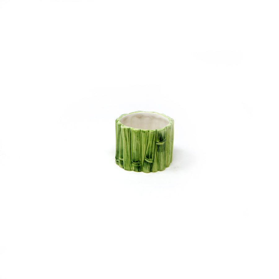 Green Bamboo Handmade Planter