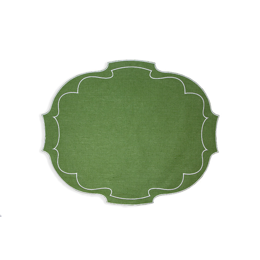 Green Placemat & Napkin