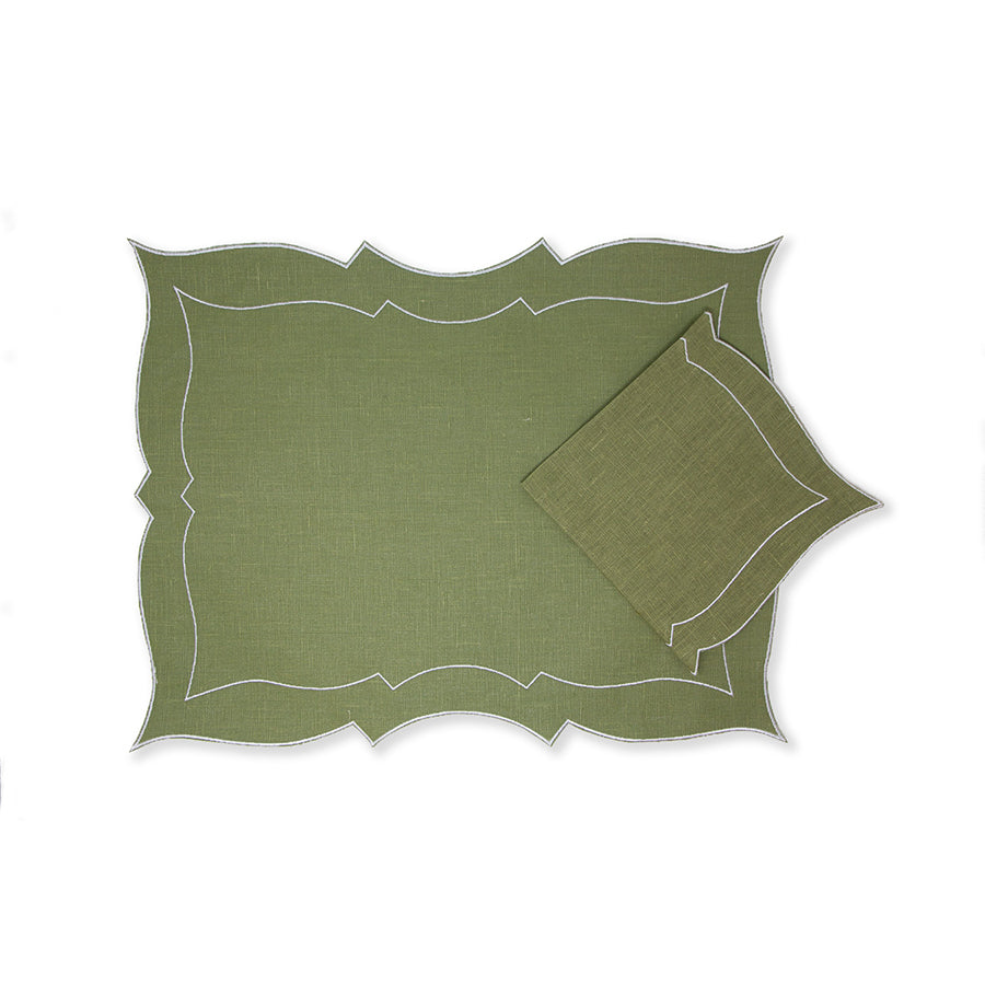 Sage Placemat & Napkin