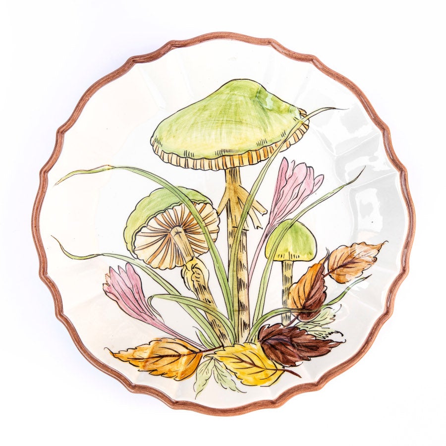 Mushroom Dinner Plate Set of 6