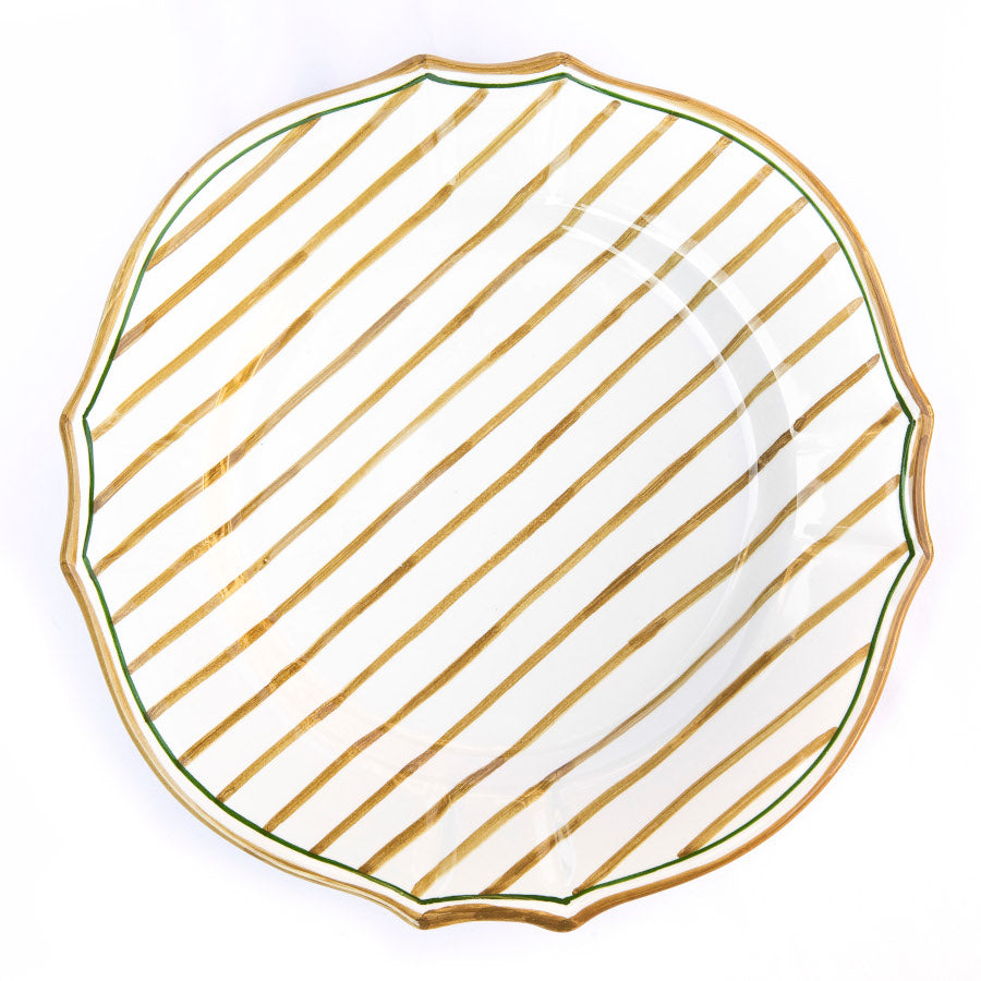 Stripes Dinner Plate - Beige