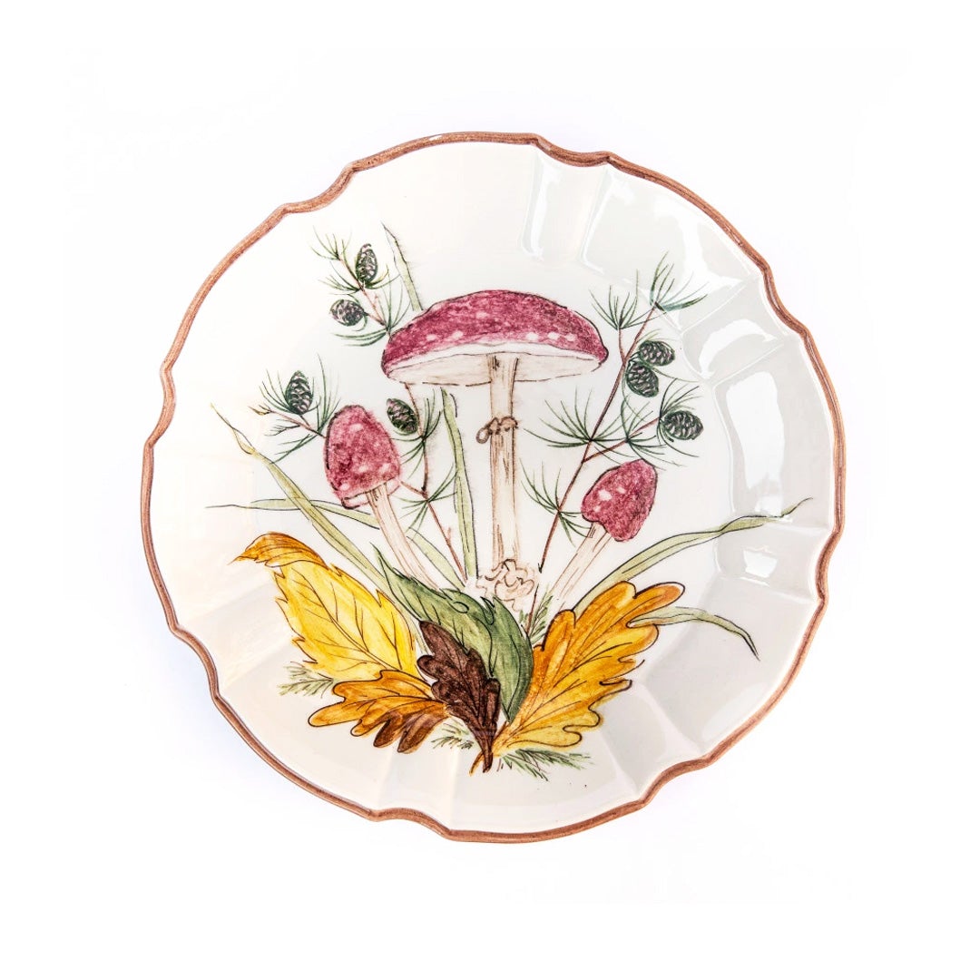 Mushroom Dessert Plate Set of 6