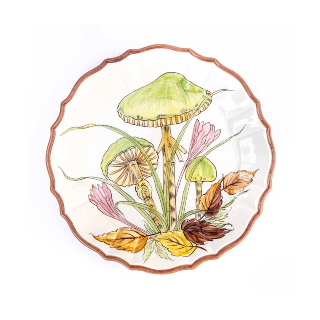 Mushroom Dessert Plate Set of 6