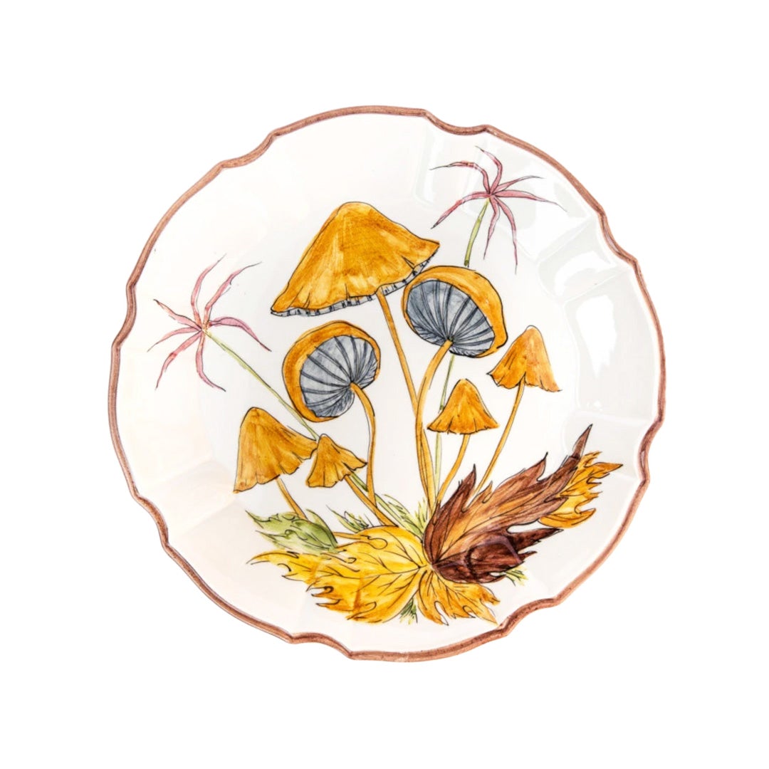 Mushroom Dessert Plate Set of 6