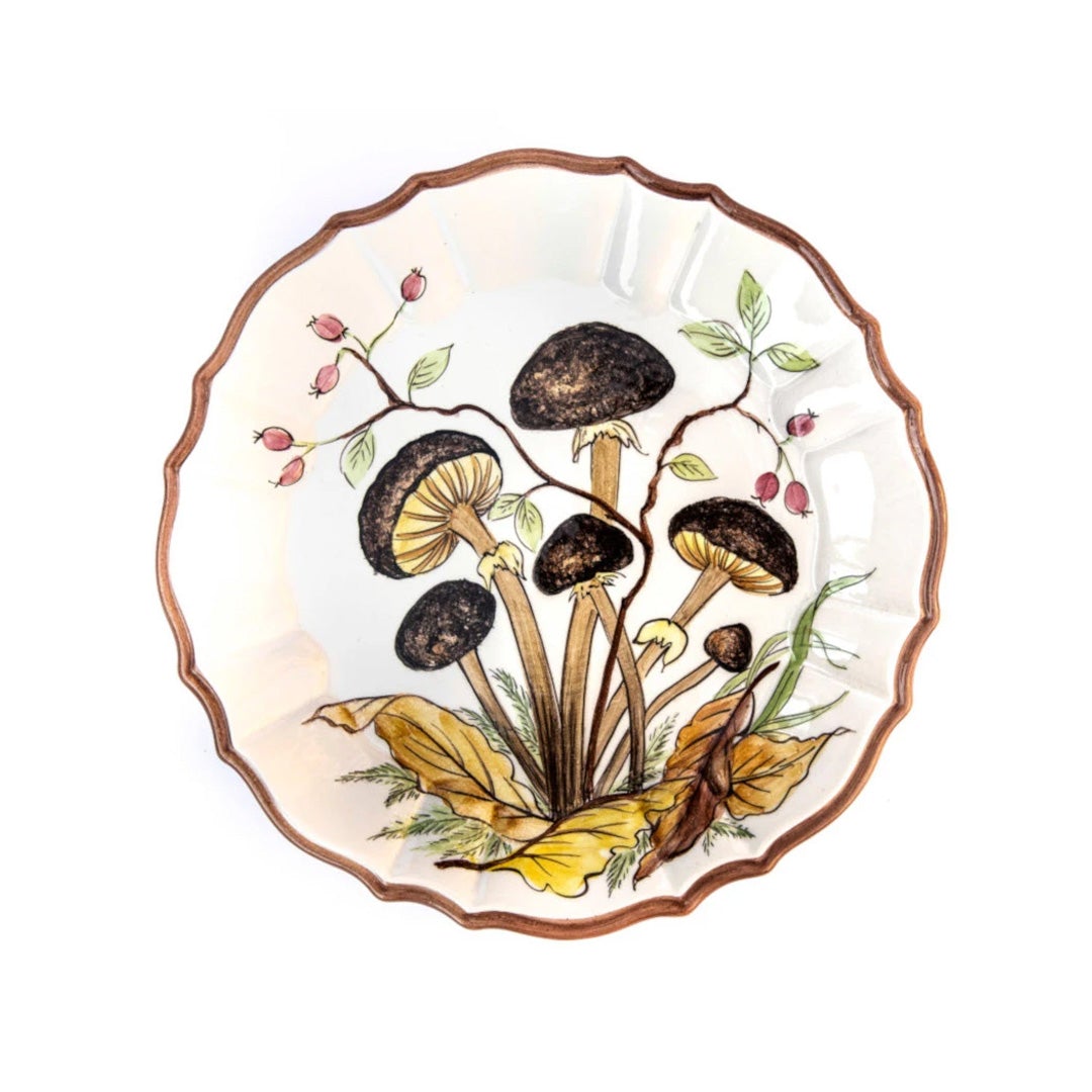 Mushroom Dessert Plate Set of 6