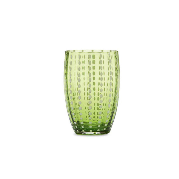 Tumbler Glass - Light Green Pearl