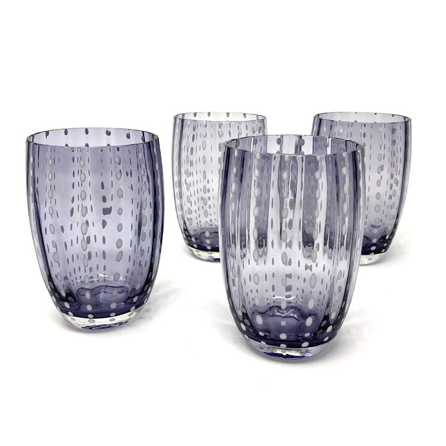 Tumbler Glass - Light Lavander Pearl