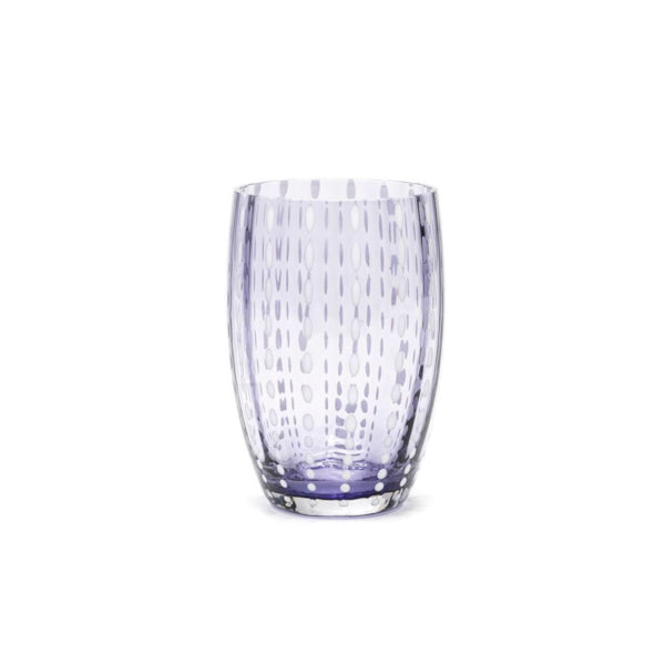 Tumbler Glass - Light Lavander Pearl