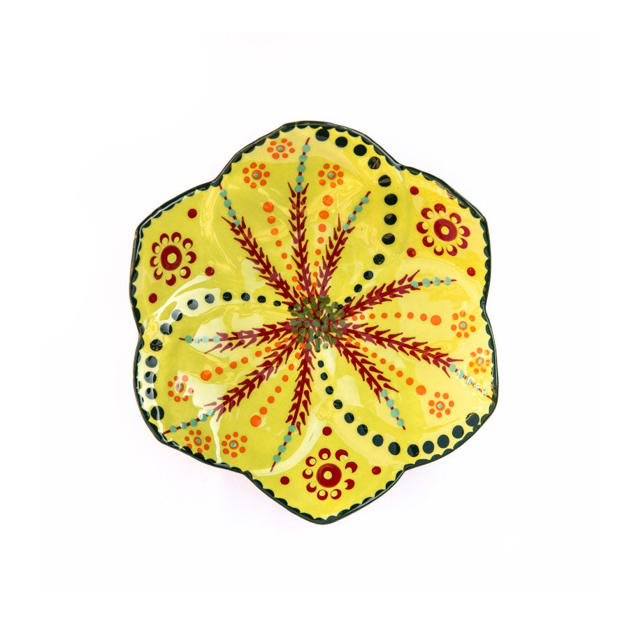 Twilly Festive Cocktail Plate - Green  Pattern