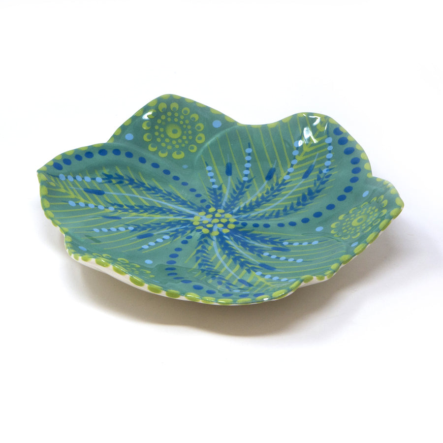 Twilly Cocktail Plates - Juniper Green Pattern