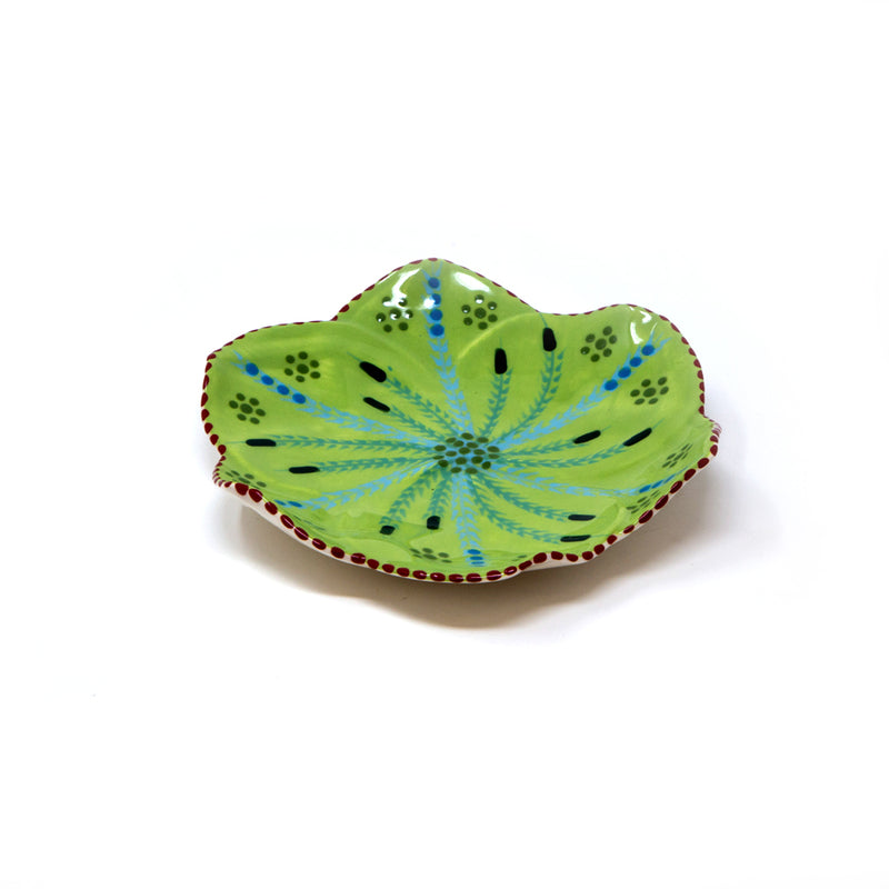 Twilly Cocktail Plates - Leaf Pattern