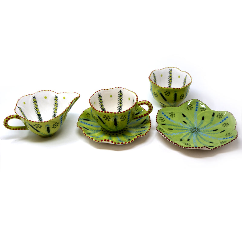 Twilly Tea Cup - Leaf Pattern