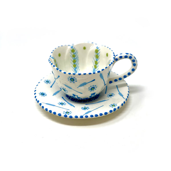 Twilly Coffee Set - Turquoise Pattern