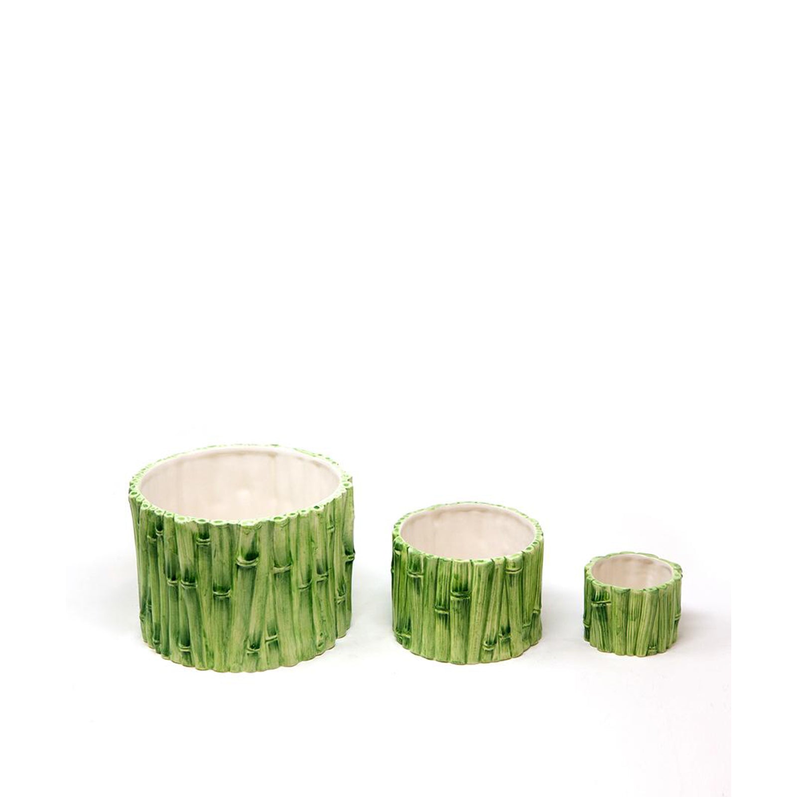 Green Bamboo Handmade Planter