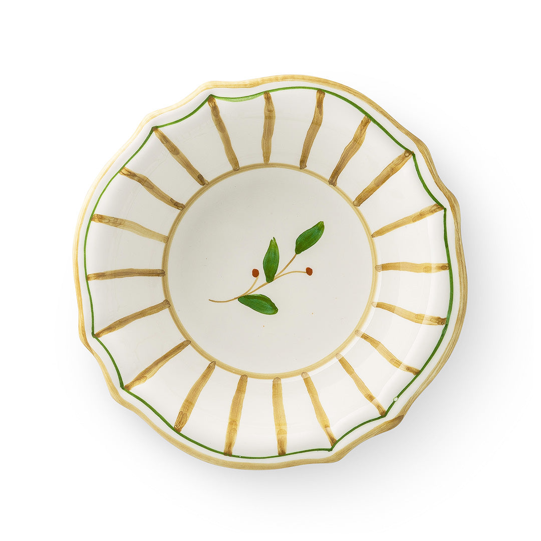 Striped Soup Bowl - Beige