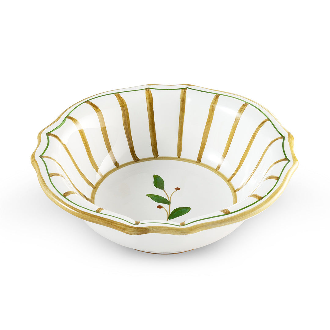 Striped Soup Bowl - Beige