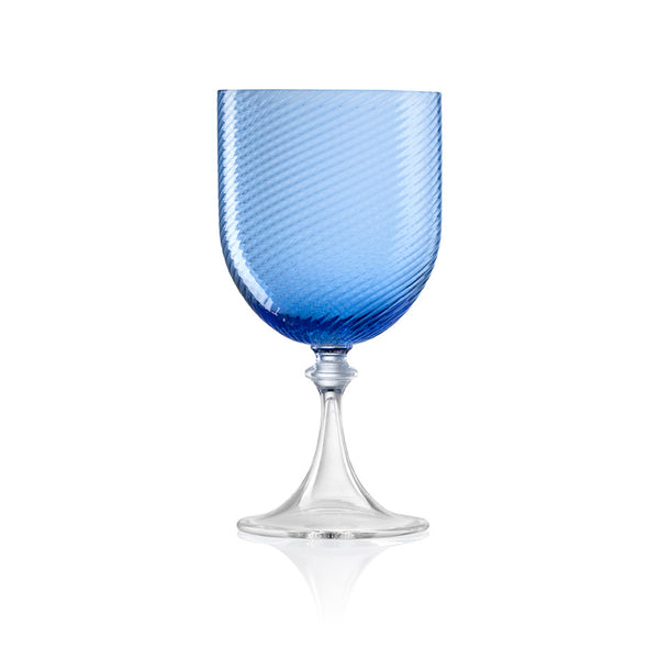 Blue Murano Water Glass