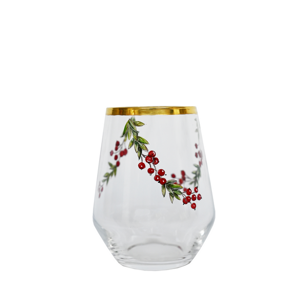 Christmas Water Glass