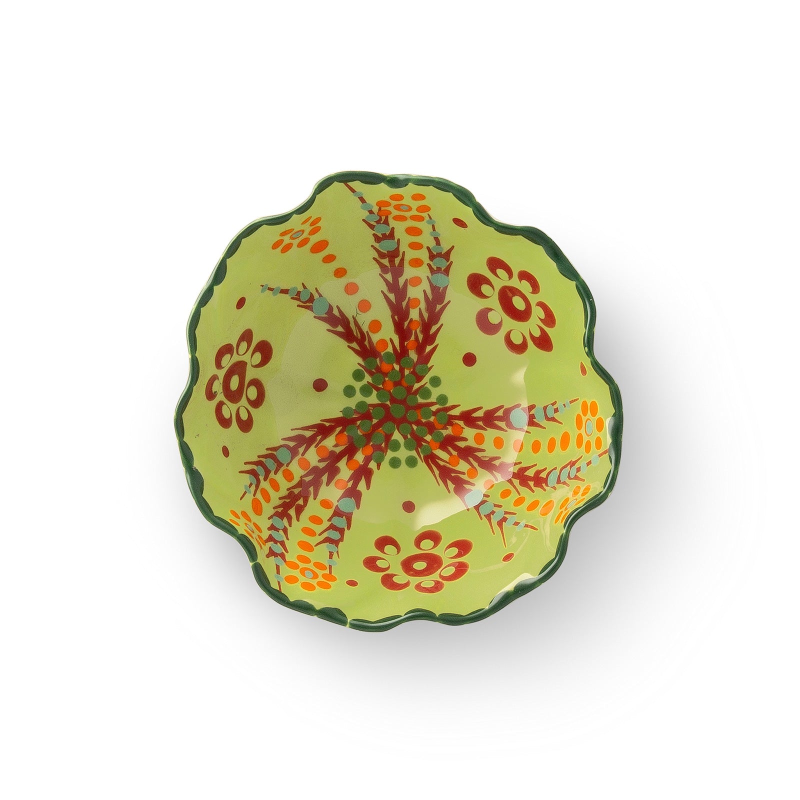 Twilly Festive Bowl - Green Pattern