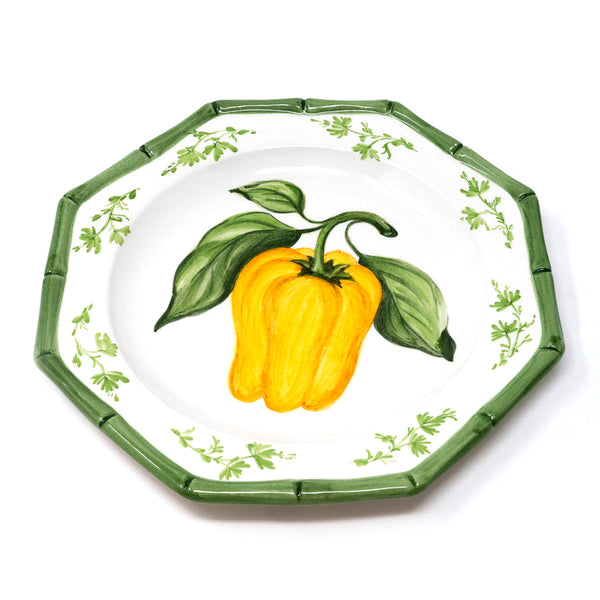 Vegetable Dinner Plate - Yellow Pepper