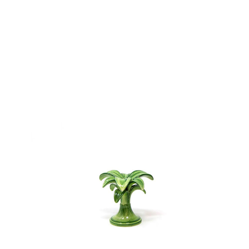 Green Palm Candle Holders - Small