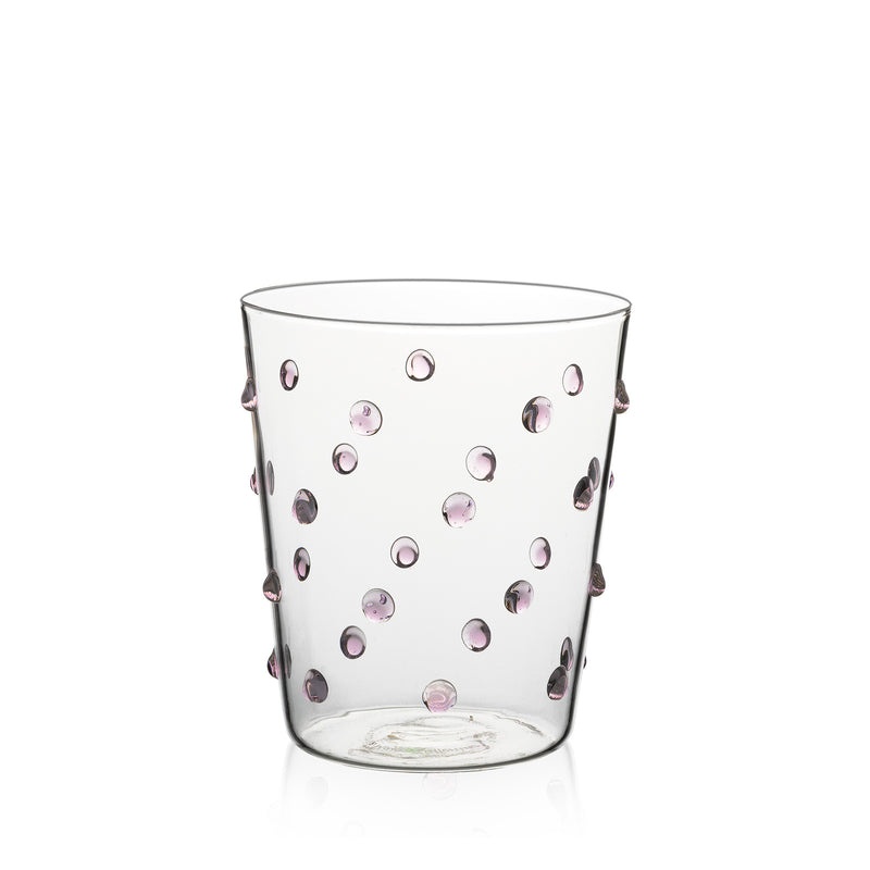 Tumbler Glass - Pink Bubble