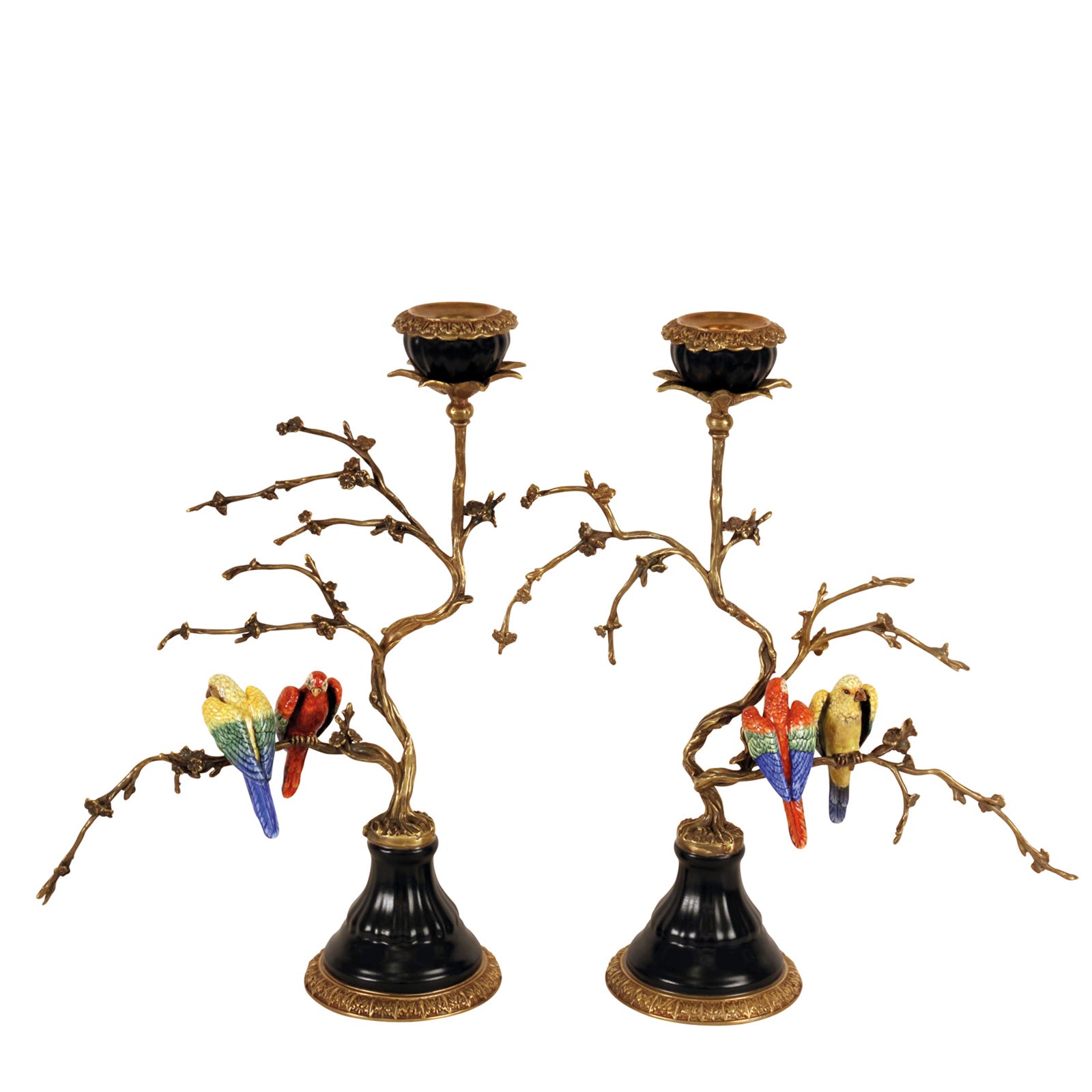 Pair of Birds Candle Holders